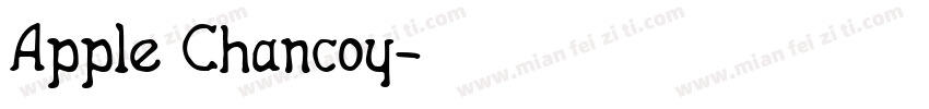 Apple Chancoy字体转换